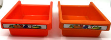 Little Tikes Red Refrigerator Fridge Bins Vintage Replacement Drawer Toy