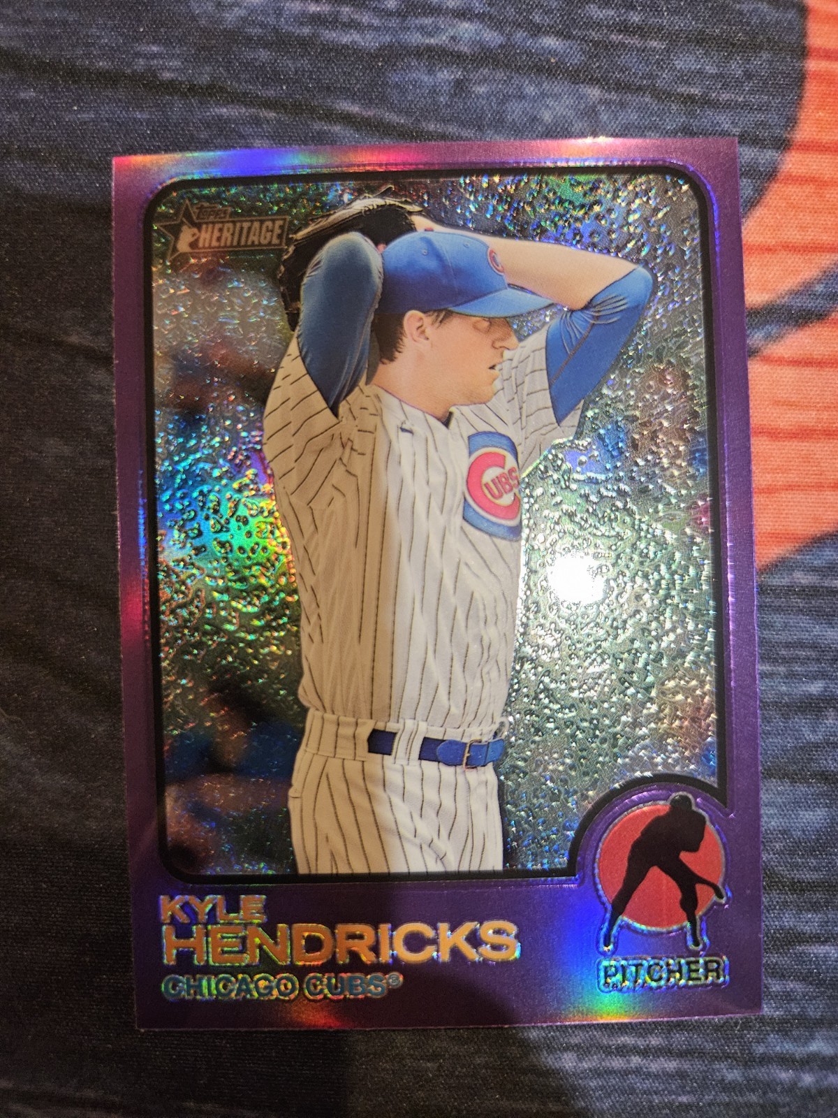 2022 Topps Heritage - Kyle Hendricks #235 Chrome Purple Refractor