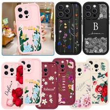 Customized Chic Flower Phone Cover For iPhone 16 15 14 13 12 17 Pro Max Gel Case