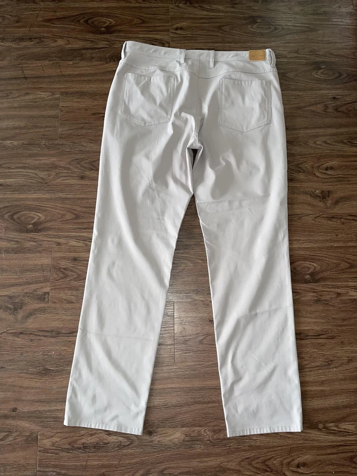 GenTeal Pants Mens 36x32 Light Gray Five Pocket Performance Golf Tech Casual - Image 3 of 4