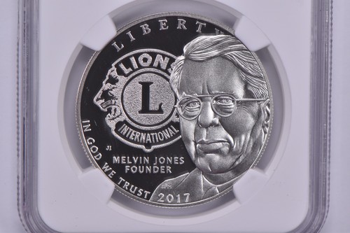 2017-P Lions Club Centennial Commemorative Dollar PF70 UCAM NGC *0558 - Picture 3 of 5