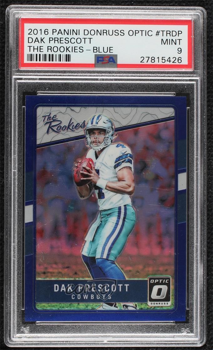 Dak Prescott Panini Donruss Optic the Rookies #TRDP Blue