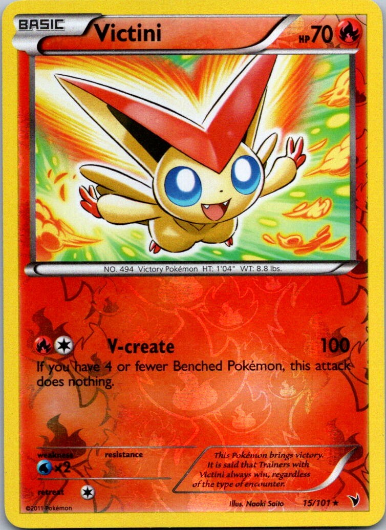 Victini (15) Holo Rare Noble Victories 15/101 NM