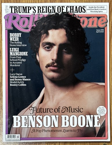 Rolling Stone Magazine April 2025 Future Of The Music Benson Boone