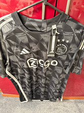 adidas Ajax Away Shirt Black XL Short Sleeve Ziggo Football Jersey