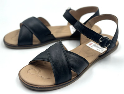 Superfit FLAIR Schwarz Gr. 40 Kinder Mädchen Leder Sandalen UVP: 74,95  (6628)