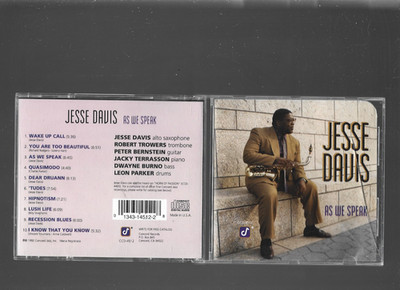Jesse Davis As We Speak Concord Jazz CD