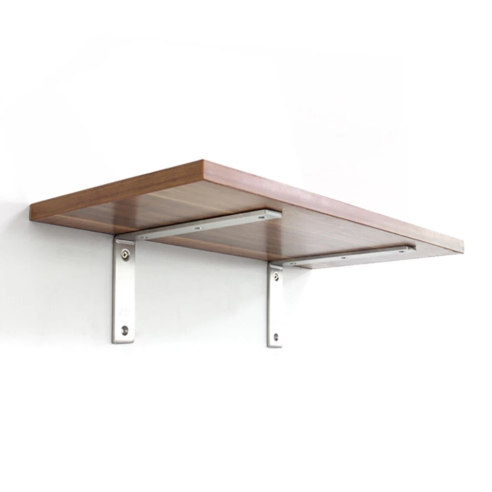 Rustic Shelf Brackets Scaffold Board Heavy Duty Stainless Steel No LipShelf - Image 4 of 4