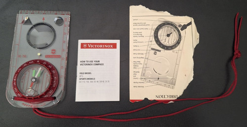 Victorinox DO 350 Compass with Lanyard Original Instructions Swiss Army