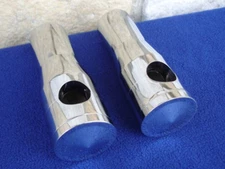 DNA CHROME 4" HIDDEN BOLT HANDLEBAR RISERS HARLEY SPRINGER CHOPPER BOBBER CUSTOM