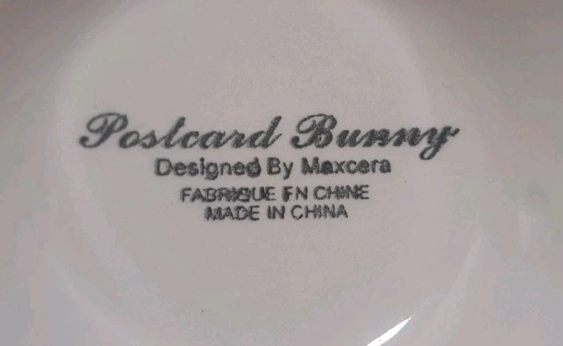 Maxcera открытка кролик розовый цветочный ножки педасталь кофейная кружка очень большой - Изображение 2 из 4