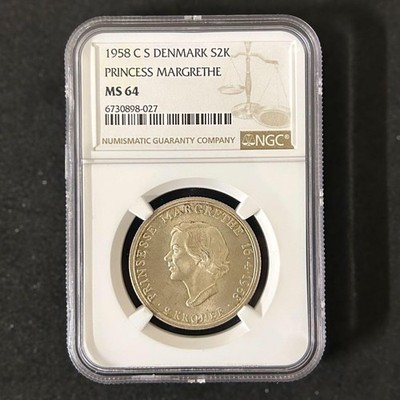 Denmark 2 Kroner 1958 NGC MS64 World Coin / 31 | eBay
