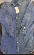 S DENIM SHIRT DRESS