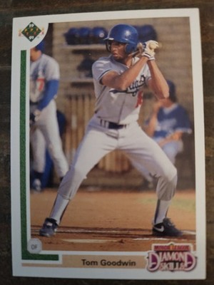 Tom Goodwin 1991 Upper Deck Final Edition Baseball #9F Los Angeles Dodgers (L)