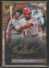 2025 Topps Museum Collection Barry Larkin #FMA-BL Framed Autograph Bronze /35