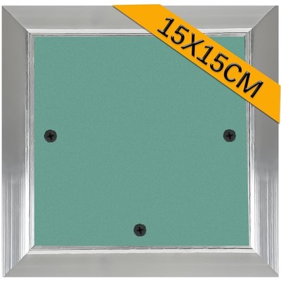 Revisionsklappe 15x15cm Gipskarton Wartungsöffnung Aluminium feuchtraum