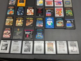 ATARI  7800 Pro System Console  39 Games and Some Manuals   Tested   Working