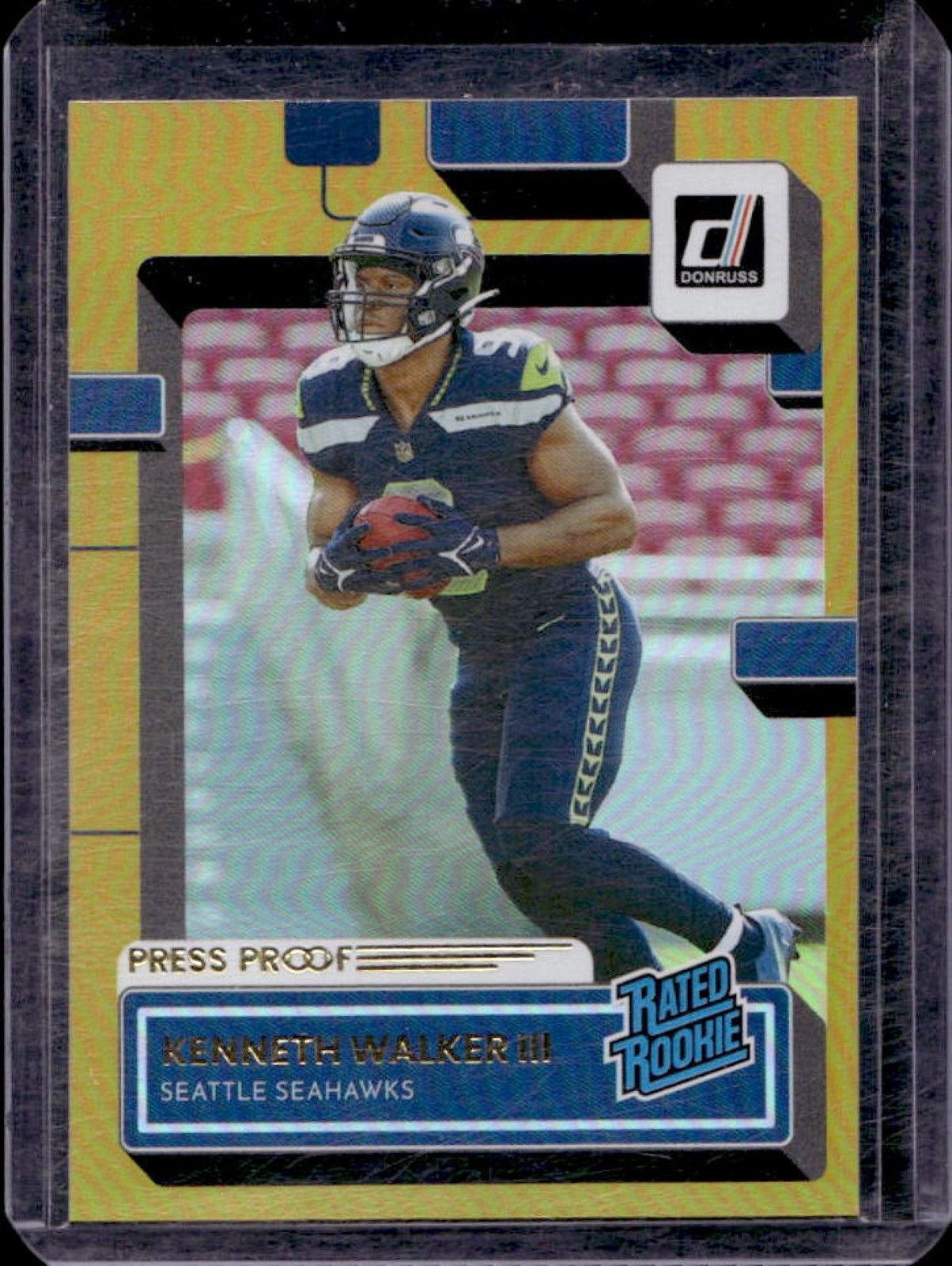 2022 Donruss Kenneth Walker III Premium Press Proof Rated Rookie #318 Seahawks