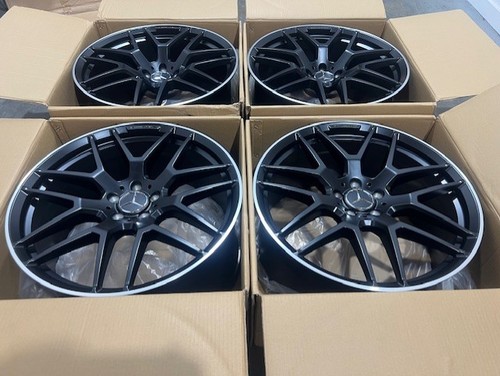 21 Mercedes GLE450 GLE43 AMG Wheels Rims OEM Genuine Germany 2018-2026 Set 4 NEW - Picture 1 of 6