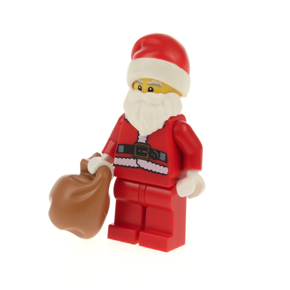 1X Lego Minifigures Series 8 Santa Claus Beard Hat Bag 60099 Col122 Col08-10