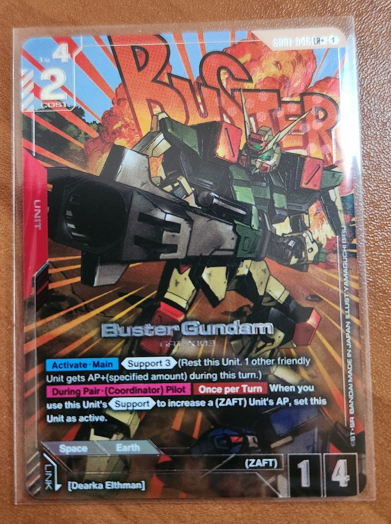 Gundam TCG GD01 Newtype Rising Buster Gundam GD01-046 LR+
