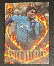 Lázaro Montes 2024 Bowman Chrome Rising Infernos #RI-19 - Seattle Mariners