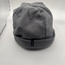 REI Gray Fleece Beanie With Logo OS