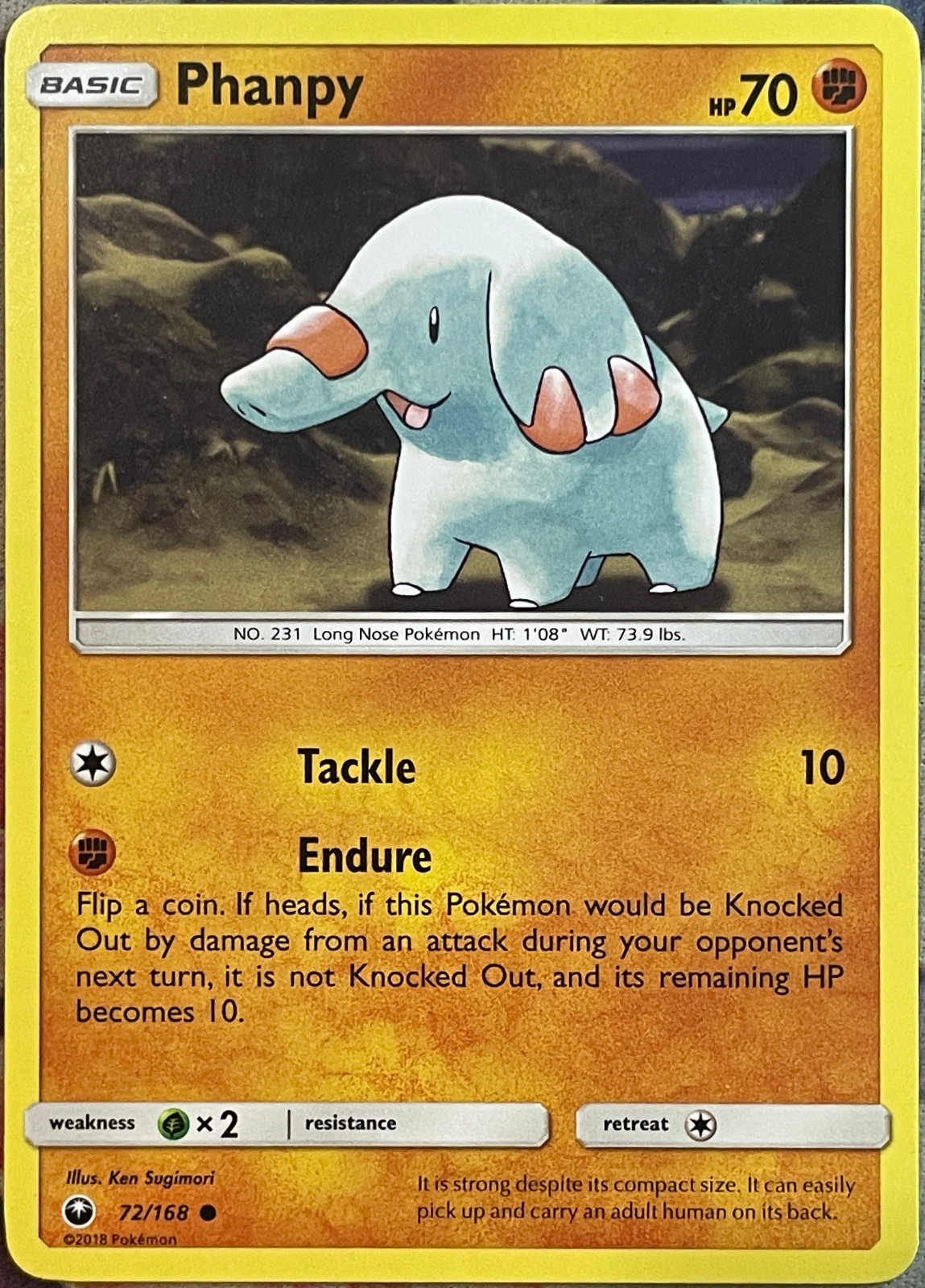 Phanpy - 72/168 - Celestial Storm Pokemon 2018