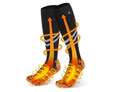 Heated Socks for Men Women with 6000mAh Rechargeable Battery, Electric Socks wit