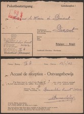 Germany WWII 1943 - POW Postcard Stalag IX A to Belgium - Censor EP723