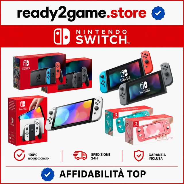 Nintendo Switch, Lite, OLED Console Usata e Accessori IN GARANZIA - ECCELLENTE
