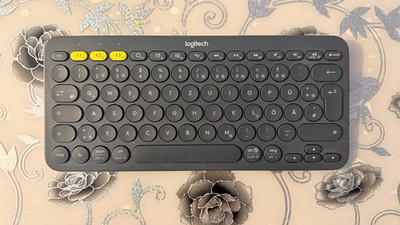 Logi­tech K380 Kabel­lose Blue­tooth- Tasta­tur   QWERTZ Deutsch