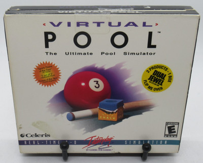 VIRTUAL POOL / VIRTUAL POOL 2 - 3D ULTIMATE POOL SIMULATOR  2-DISC PC CD-ROM SET