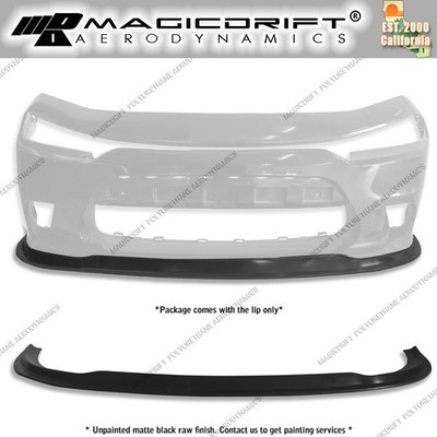 For 15-22 Dodge Charger SRT GT MDA Style Front Bumper Lip Chin Spoiler Urethane