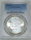 1879-S Morgan Silver Dollar PCGS MS65 Frosty White New Holder #J266A