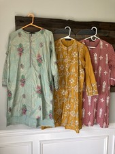 -LOT Of 3 Pakistani Dress- Limelight Embroidered Size Medium Kurta Shirt Kameez