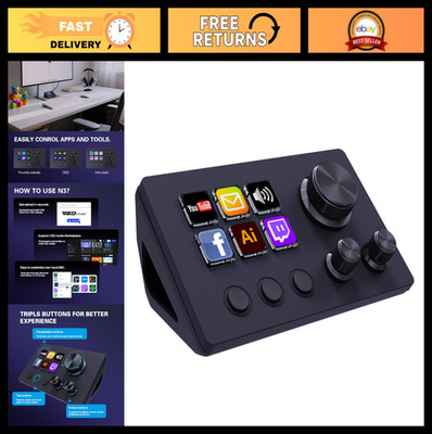 Customizable Stream Controller Deck - 12 Macro Keypad for OBS, Twitch, YouTube -