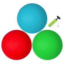 Playground Balls for Kids - 5" Sports Ball Set for Toddlers - 3 Pack of Red/B...
