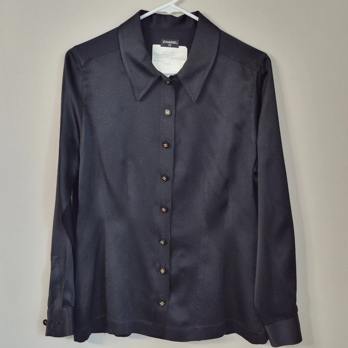 CHANEL Black Silk Tops for Women for sale | eBay