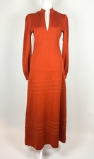 Y2K Marc Jacobs Orange Wool Maxi Dress
