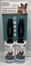 BLACK DECKER Reusable Pet Hair Remover Fur Lint Roller for Fabric Couches