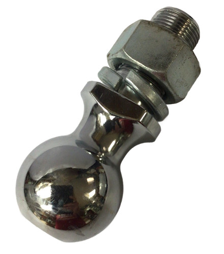 Chrome Trailer Hitch Ball 2-3/16" 2000 LBS Towing Capacity with Nut & Washer