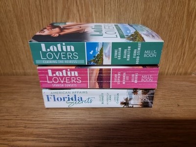 Mills & Boon Latin Lovers Florida Romance 3 Book Bundle 9 Stories  (ST)