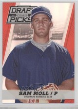 2013 Panini Prizm Perennial Draft Picks Red Prizm 94/100 Sam Moll #90 0q3