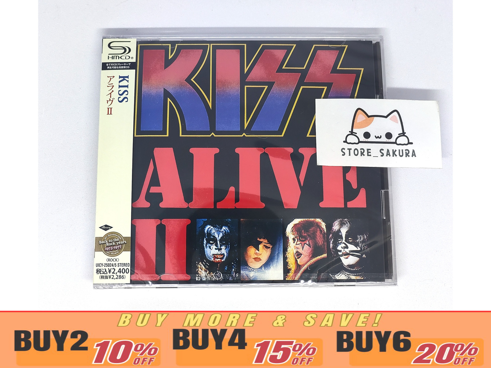 Kiss ALIVE 2 SHM From Japan 2 CD 20tracks