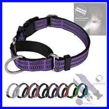 Martingale Dog Collar, Adjustable Nylon Reflective Collar with Buckle No Pull...