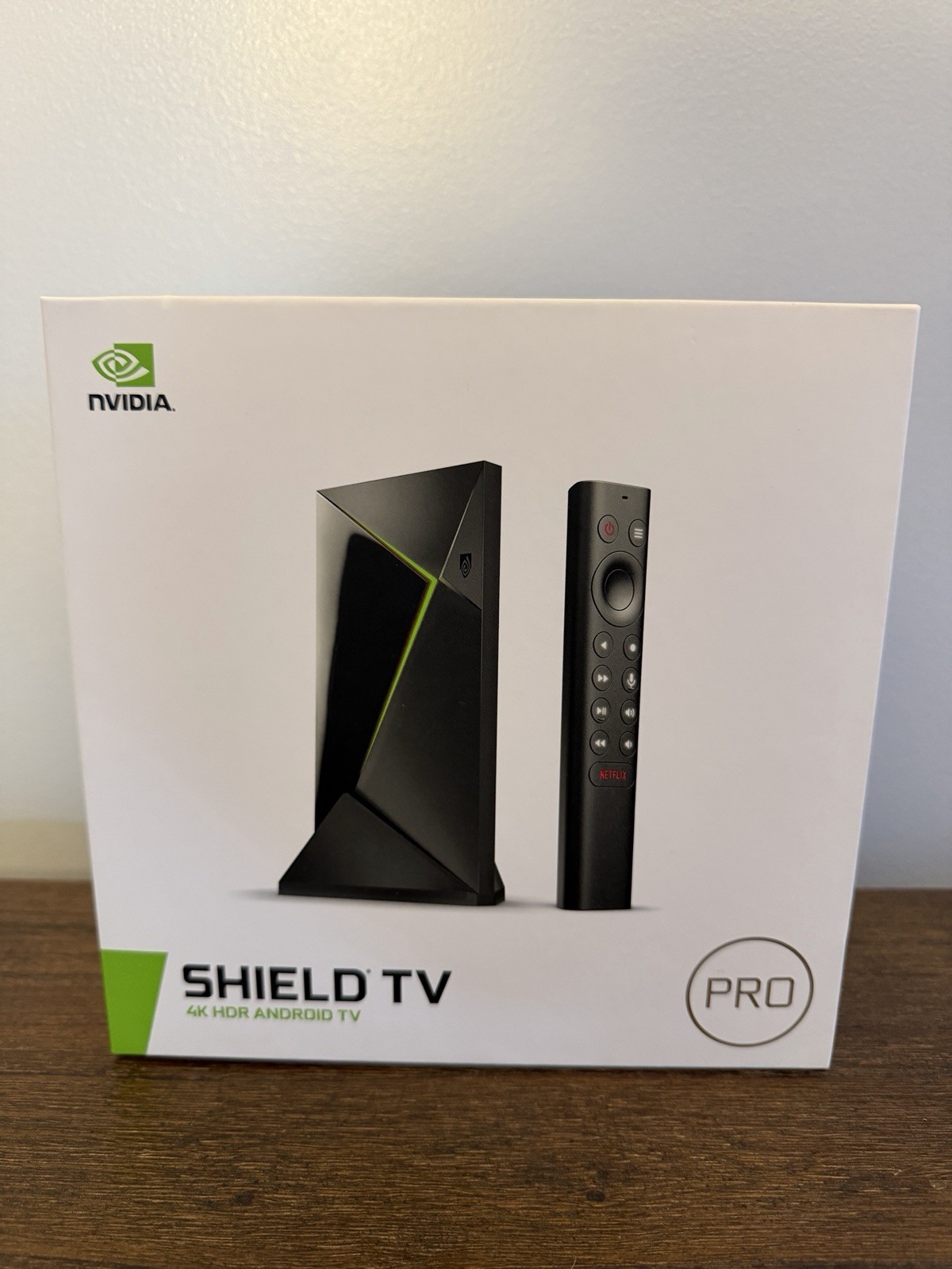 NVIDIA SHIELD TV Pro P2897 16GB 4K HDR Android Media Streamer w/ Remote And Box