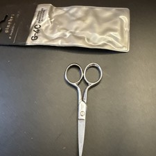 Gingher NOS G-4C Curved Blade Embroidery Scissors And Plastic Pouch