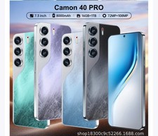 Camon 40 Pro 5G Unlocked Cell Phone 16GB 1TB Android 14 Dual SIM 7.3" Smartphone