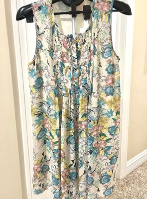 DR2 Daniel Rainn Sleeveless Summer Floral Dress Size Medium